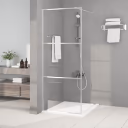 Apportez une nouvelle apparence esthétique à votre salle de bain avec ce mur de douche moderne en verre ESG ! Structure solid ...