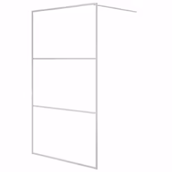 Apportez une nouvelle apparence esthétique à votre salle de bain avec ce mur de douche moderne en verre ESG ! Structure solid ...