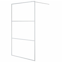 Vidaxl - Paroi de douche Argenté 115x195 cm Verre esg transparent
