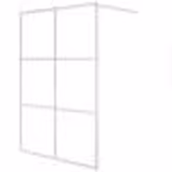 vidaXL Paroi de douche Argenté 140x195 cm Verre ESG transparent