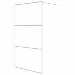 Vidaxl - Paroi de douche Blanc 115x195 cm Verre esg transparent