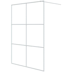 Vidaxl - Paroi de douche Blanc 140x195 cm Verre esg transparent