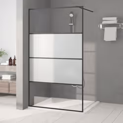 Description générale Apportez une nouvelle apparence esthétique à votre salle de bain avec ce mur de douche moderne en verre ...