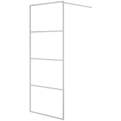 Vidaxl - Paroi de douche Argenté 80x195 cm Verre esg transparent