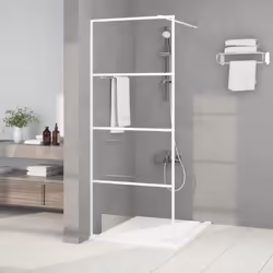 Apportez une nouvelle apparence esthétique à votre salle de bain avec ce mur de douche moderne en verre ESG ! Structure solid ...