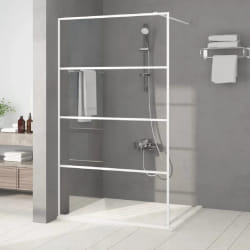 vidaXL Paroi de douche Blanc 115x195 cm