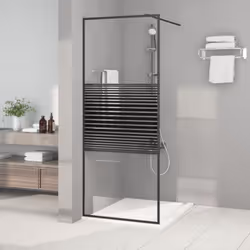 Apportez une nouvelle apparence esthétique à votre salle de bain avec ce mur de douche moderne en verre ESG ! Structure solid ...