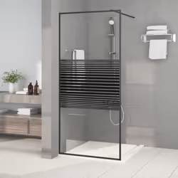 Apportez une nouvelle apparence esthétique à votre salle de bain avec ce mur de douche moderne en verre ESG ! Structure solid ...