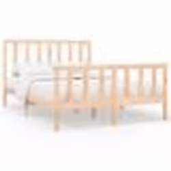 vidaXL Cadre de lit sans matelas 140x190 cm bois de pin massif - 140 x 190 cm