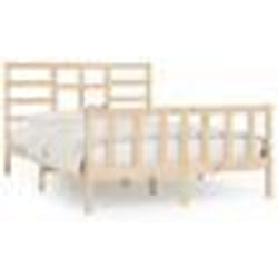 vidaXL Cadre de lit sans matelas 160x200 cm bois massif de pin - 160 x 200 cm