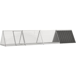 Vidaxl - Clapier Anthracite 403,5x80,5x71 cm Acier galvanisé