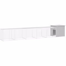 Cette cage pour poulets, en acier galvanisé, peut garder vos poulets, poules, canards et autres petits animaux à l'aise et en ...