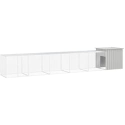 Vidaxl - Cage pour poules Gris 600x91x100 cm Acier galvanisé