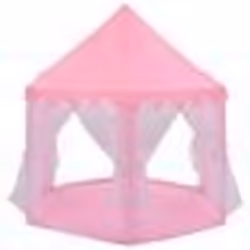 vidaXL Tente de jeu princesse avec 250 balles Rose 133x140 cm