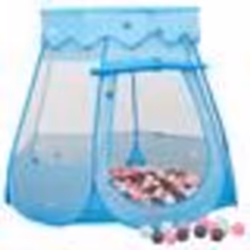 vidaXL Tente de jeu pour enfants avec 250 balles Bleu 102x102x82 cm