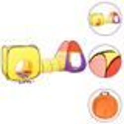 vidaXL Tente de jeu pour enfants 250 balles Multicolore 255x80x100 cm