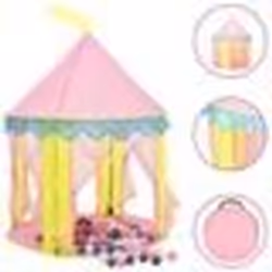vidaXL Tente de jeu pour enfants avec 250 balles Rose 100x100x127 cm