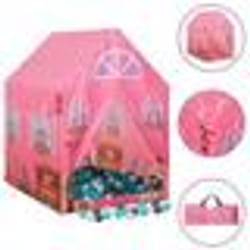 vidaXL Tente de jeu pour enfants avec 250 balles Rose 69x94x104 cm