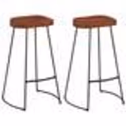 vidaXL Tabourets de bar Gavin lot de 2 50x40x78cm bois massif manguier