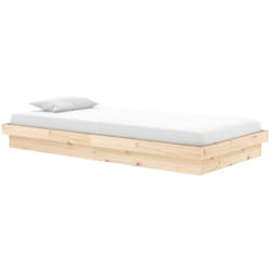 Cadre de lit Bois massif 90x200 cm vidaXL