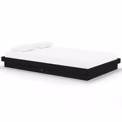 VidaXL 819906, Noir, 1235 mm, 2,04 m, 210 mm, 1200 x 2000 mm, 1 pièce(s)