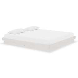 vidaXL Cadre de lit sans matelas blanc bois massif - 80 x 200 cm