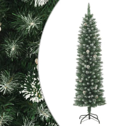 vidaXL Arbre de Noël artificiel mince avec support - 150 cm