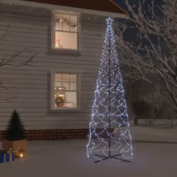 Faites de ce Noël un moment magique avec ce sapin de Noël illuminé en forme de cône. Sapin de Noël à LED complet : ce sapin d ...