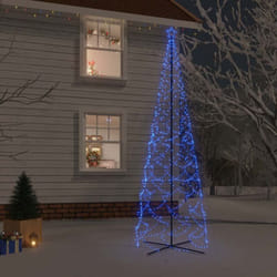 Arbre de Noël cône 1400 led Bleues 160x500 cm Vidaxl