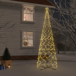 Vidaxl - Arbre de Noël cône 1400 led Blanc chaud 160x500 cm