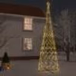 vidaXL Arbre de Noël cône 3000 LED Blanc chaud 230x800 cm - TU