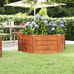 Vidaxl - Lit surélevé de jardin rouillé 129x129x45 cm acier corten