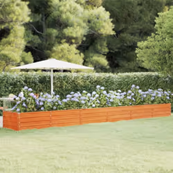 Description générale Ce lit surélevé en acier corten est idéal pour embellir vos jardins, balcons ou patios. Conçu en acier p ...