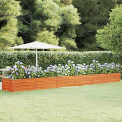 Vidaxl - Lit surélevé de jardin rouillé 600x80x45 cm acier corten