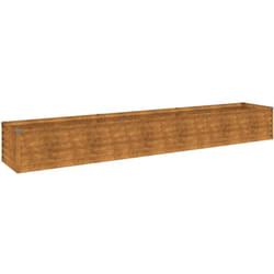Lit surélevé de jardin 291x50x36 cm acier corten