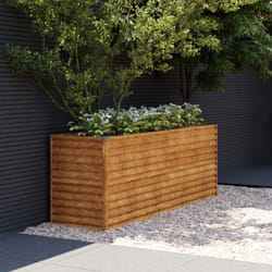 Lit surélevé de jardin 196x50x69 cm acier corten Vidaxl