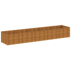 Lit surélevé de jardin 479x100x69 cm acier corten vidaXL