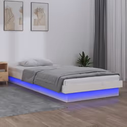Ce cadre de lit classique avec des lumières LED colorées est destiné à devenir l'attraction principale de votre chambre à cou ...