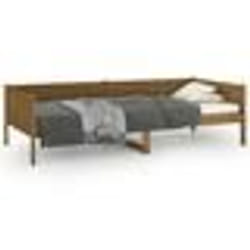 vidaXL Lit de jour sans matelas marron miel bois pin massif 90x190 cm - 90 x 190 cm