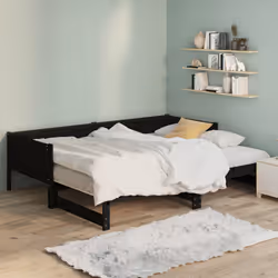 VidaXL 820256 canapé lit sofa Noir - Vue supplémentaire 4