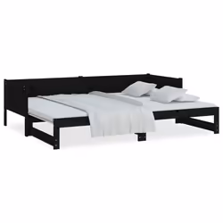 VidaXL 820256 canapé lit sofa Noir - Vue supplémentaire 5