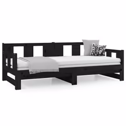 VidaXL 820296 canapé lit sofa Noir - Vue supplémentaire 4