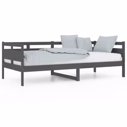 VidaXL 820299, lit sofa, Gris, Bois de pin, 2035 mm, 965 mm, 660 mm