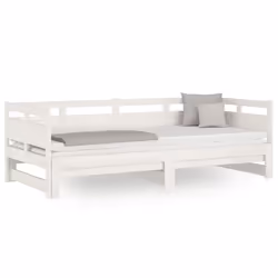 VidaXL 820313, lit sofa, Blanc, Bois de pin, 2035 mm, 960 mm, 660 mm