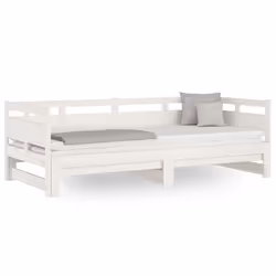 VidaXL 820318, lit sofa, Blanc, Bois de pin, 2035 mm, 860 mm, 660 mm