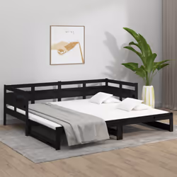 VidaXL 820321 canapé lit sofa Noir - Vue supplémentaire 4