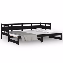 VidaXL 820321 canapé lit sofa Noir - Vue supplémentaire 5
