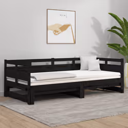 VidaXL 820326 canapé lit sofa Noir