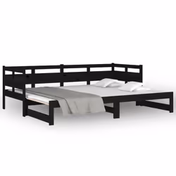 VidaXL 820326 canapé lit sofa Noir - Vue supplémentaire 5