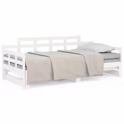VidaXL 820348, lit sofa, Blanc, Bois de pin, 2035 mm, 860 mm, 760 mm